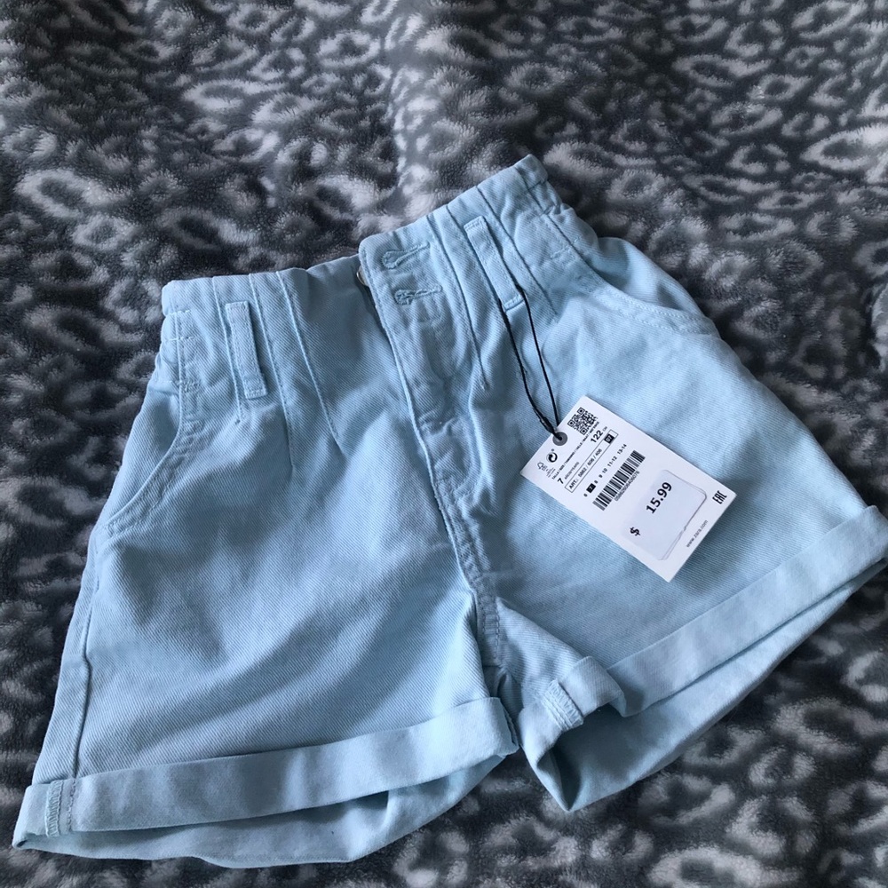 Zara girl jean shorts